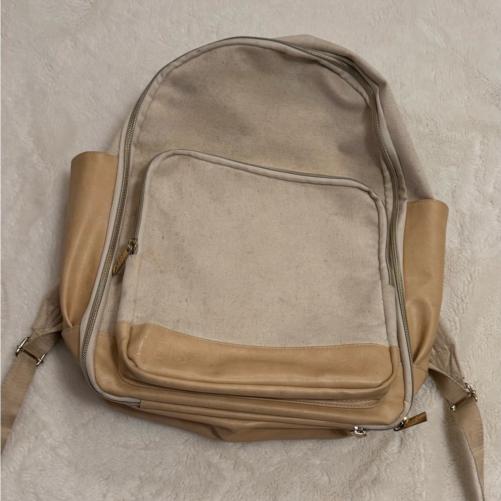 BEIS Travel Backpack in beige - Picture 4 of 12